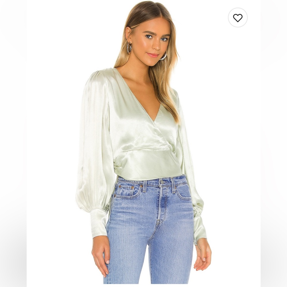 Opal Blouse in Pistachio